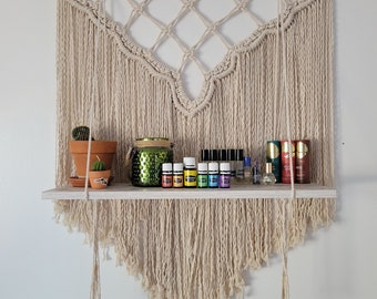 Macrame shelf