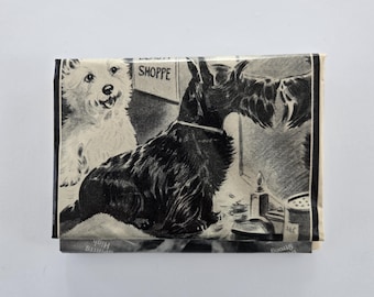 Vintage Magazine Ad Dog Wallet: Handmade Credit Card Holder