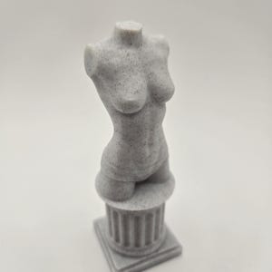 Woman Torso Staue Female Body Art Piece Marble
