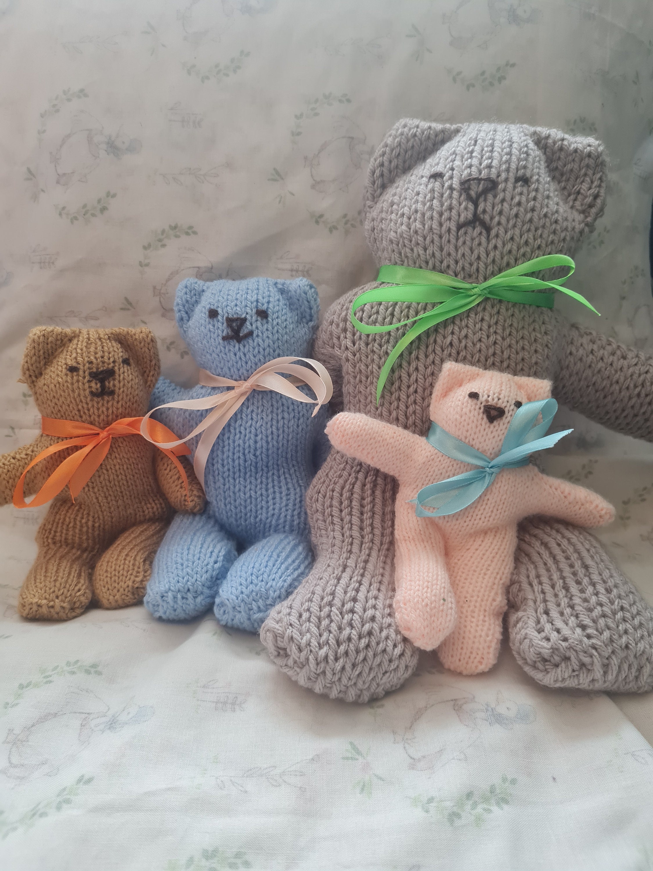 Hand Knit Teddy Bear - Etsy Hand Knit Teddy Bear - Etsy