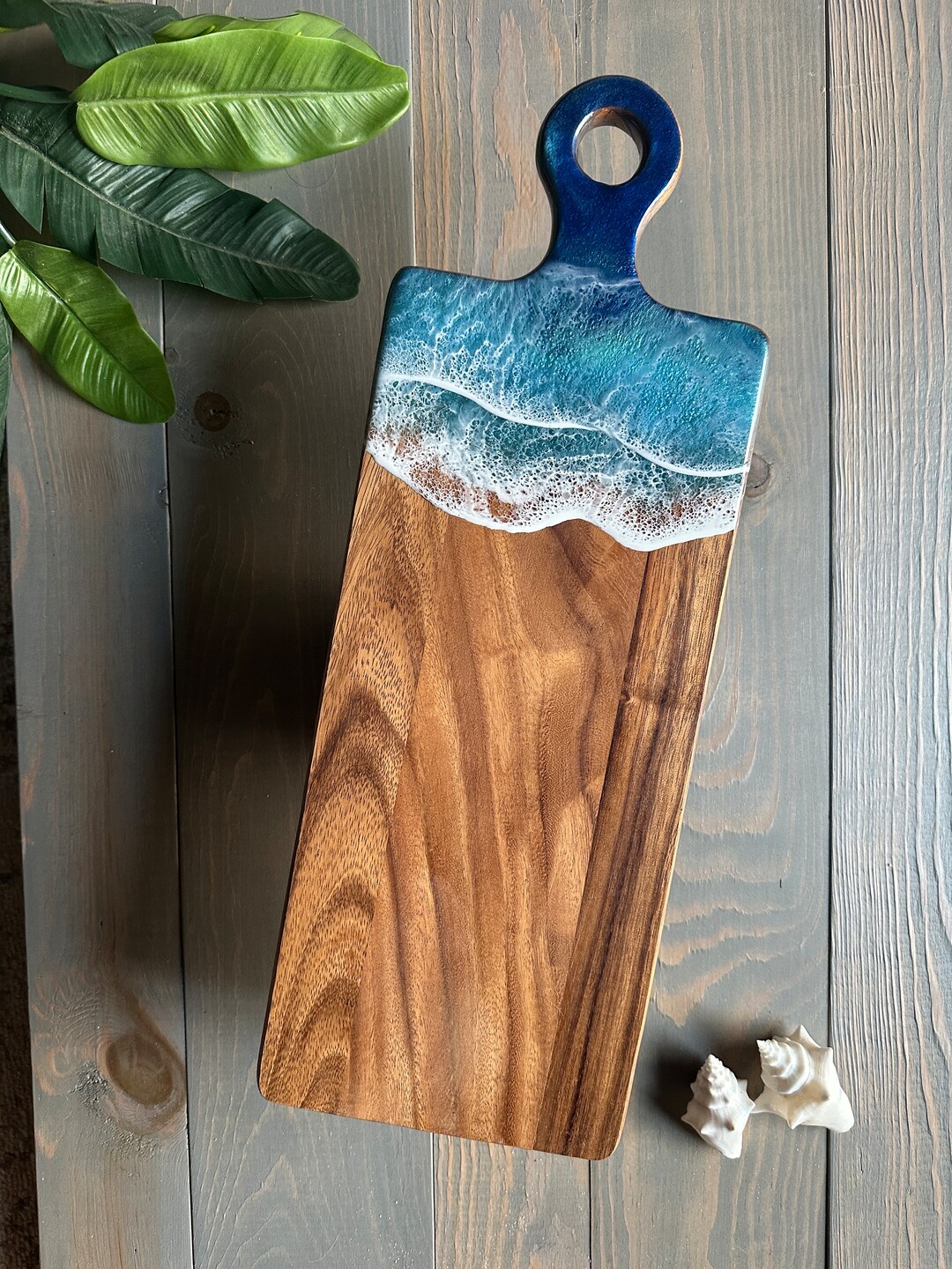 Large Ocean Wave Cutting Board Wedding Gift Anniversary Etsy