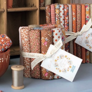 Tilda Autumn Fabric Bundle: Creating Memories Fat Eighths - 16 Patterns