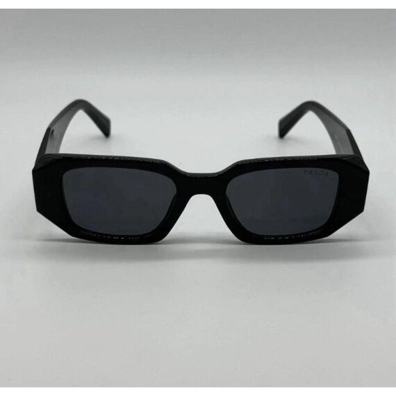 Unisex  Prada Geometric Black Sunglasses! Prada PR A07S women Black Geometric Sunglasses – Otticanet USA main image 4