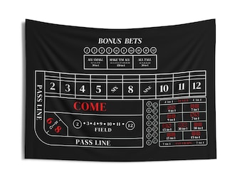 CRAPLESS CRAPS w/ Bonus Bets - 36X26  Wall Tapestry