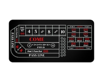 Craps - Bureauonderlegger - Craps-speler - Valentijnsdagcadeau - Vaderdagcadeau - grappig cadeau