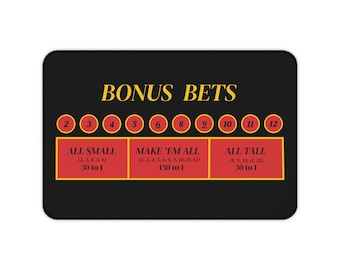 Craps Bonus Bet-bureaumat - 12 x 18 inch