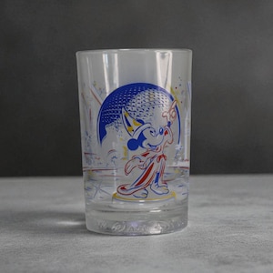 Disney World 25th Anniversary Glass | 1996 Fantasia Mickey & Epcot Center Design | Vintage Disney Souvenir Tumbler