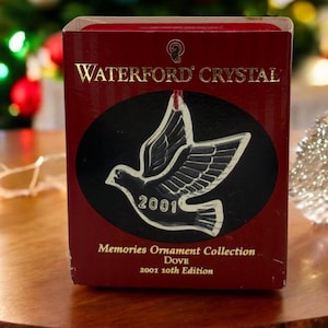 Waterford Crystal Ornament 2001 Dove