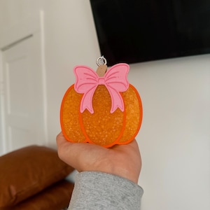 Car Freshie | Freshies | Bow Pumpkin Freshie | Pumpkin Freshie | Bow Pumpkin | Bows | Car Accessory | Pumpkins