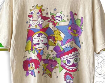 The Amazing Digital Circus Comfort Colors® Shirt, Tadc Sweatshirt, Jax Tee, Pomni Tshirt, Gangle Tshirt, Ragatha,Caine, Bubble, Zooble