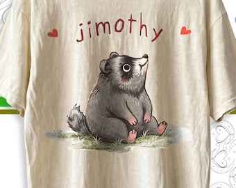 Jimothy Raccoon Ivory Comfort Colors® Shirt, Viral Seattle Raccoon Tee, Short Spine Syndrome Raccoon Apparel, Funny Internet Meme T-Shirt