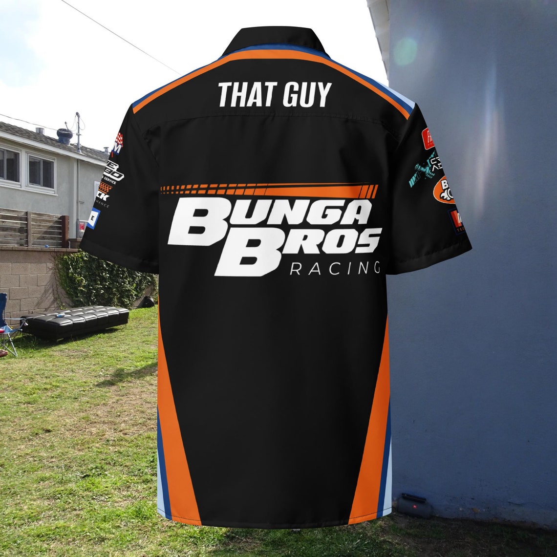 Bunga Bros Racing - Pit Crew - Button up Shirt - Etsy
