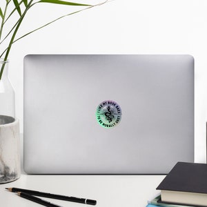 Morally Grey Book Baes Holographic sticker I Like My Book Baes To Be Morally Grey spicy Bookish sticker gift for her for him Bookish Saying