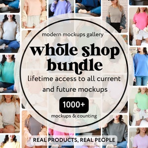 Whole Shop Mockup Bundle, Entire Shop Bundle, Full Access Shop Pass, Bella Canvas Bundle, Gildan Bundle, Comfort Colors, Tshirt Mockup