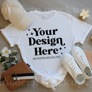 Blanco, maqueta Bella Canvas 3001, maqueta Bella Canvas, maqueta de camiseta, camisa plana, camiseta 3001, impresión bajo demanda, maqueta de camisa, tabla de tallas