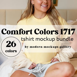 Comfort Colors C1717 Mockup Bundle, Shirt Mockup, Tshirt Mockup, Real Model Mock, C1717 Bundle, Print on Demand, Comfort Colors, Pepper