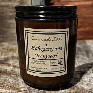 Mahogany and Teakwood -Small Jar Candle