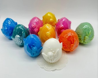 Easter eggs made from soap, Handmade soap, Decorative soap