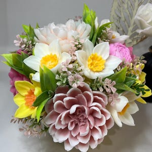 Soap Bouquet, Gift for Mother's Day, Soap "Bouquet of flowers", Birthday gift for mom, Birthday gift, Handmade soap, Decorative soap Flowers