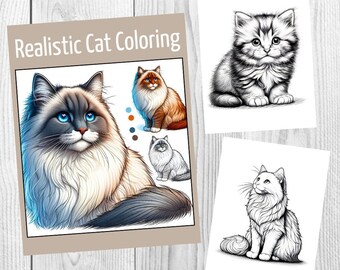 Realistic Cat Coloring