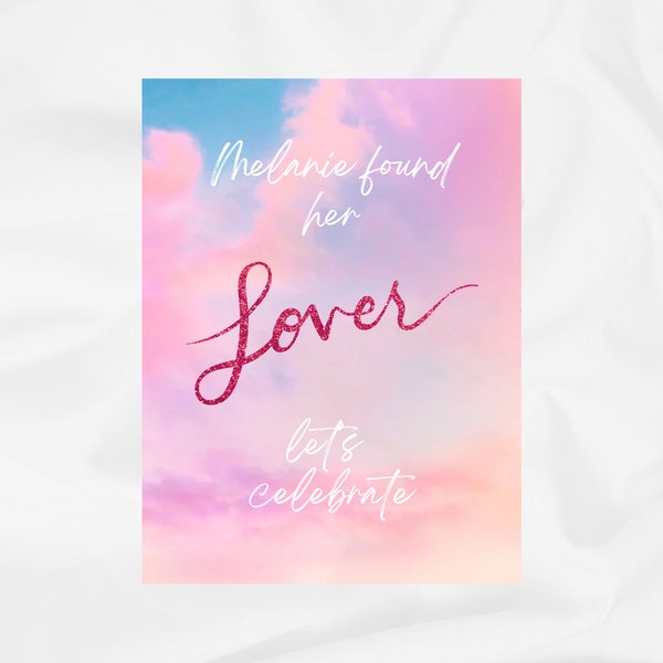 Lover Poster Template | Taylor Swift She Found Her Lover | Taylor Swift Bridal Shower Bachelorette Party Sign