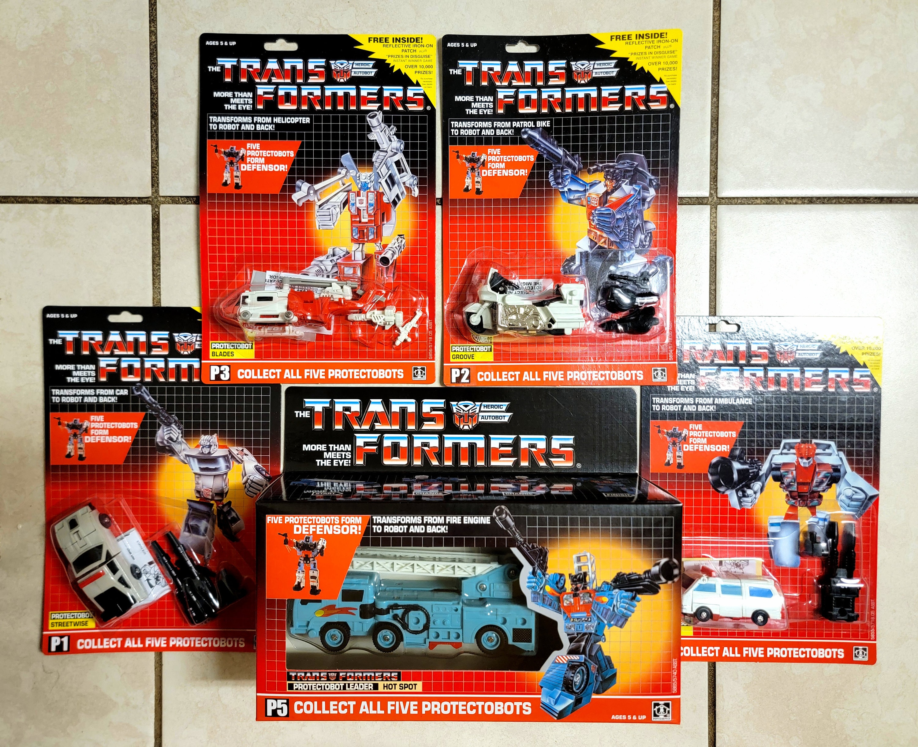Transformers G1 Carded Protectobots Defensor Mosc US Seller Rare