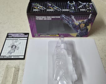 Transformers G1 Insecticon Shrapnel Box, Cardboard Insert, Bubbles, & Instruction Manual Rare! Decepticon
