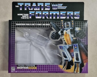 Transformers G1 Ramjet Box, Cardboard Insert, Bubbles, & Instruction Manual Rare! Decepticon