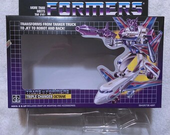 Transformers G1 Octane Box, Cardboard Insert, Bubble, & Instruction Manual Rare! Decepticon