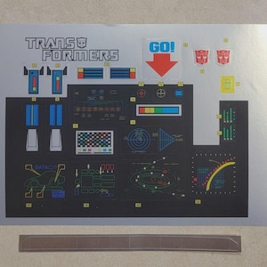 Transformers G1 Optimus Prime Stickers Mint! For Vintage Autobot Toy Robot Decals Labels