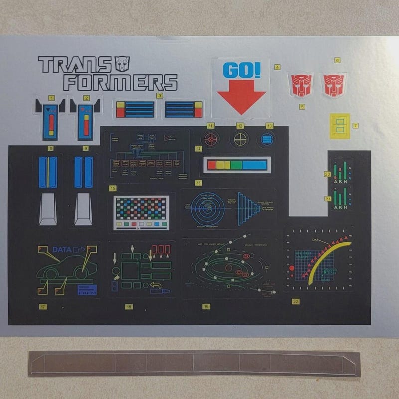G1 Transformer Stickers - Etsy