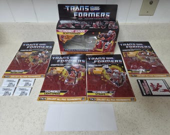 Transformers G1 Computron Technobots Box, Blister Cards, Bubbles, Cardboard Inserts, & Manuals NEW! Very Rare Autobot Full Set of items!