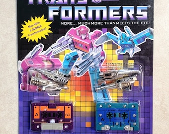Transformers G1 Beastbox & Squawktalk Mosc US Seller Rare! Decepticon Remake Toy Soundwave Cassettes Squawkbox