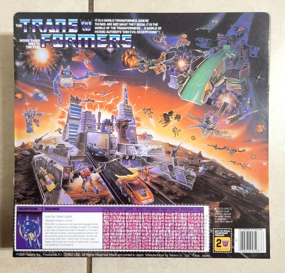 Transformers G1 Scourge Misb US Seller Rare! Decepticon Remake Toy