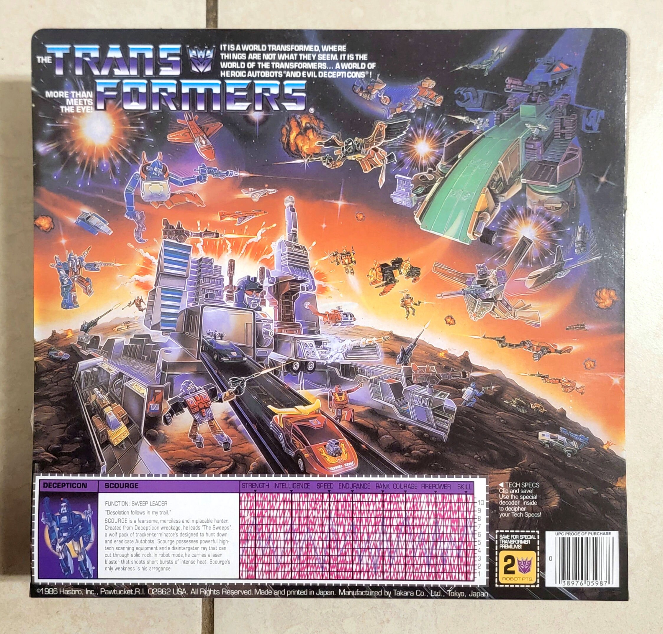 SALE‼️訳あり!トランスフォーマー DECEPTICON SCOURGE Transformers G1 Scourge Misb US Seller Rare! Decepticon
