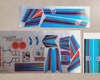 Transformers G1 Octane Stickers New! For Vintage Decepticon Toy Robot Decals Labels