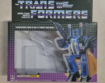 Transformers G1 Ramjet Box, Cardboard Insert, Bubbles, & Instruction Manual Rare! Decepticon