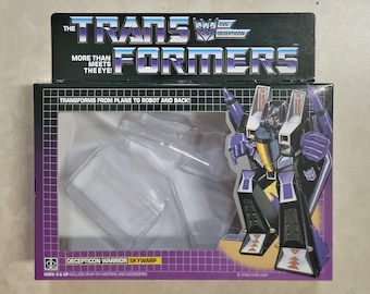 Transformers G1 Skywarp Box, Cardboard Insert, Bubbles, & Instruction Manual Rare! Decepticon