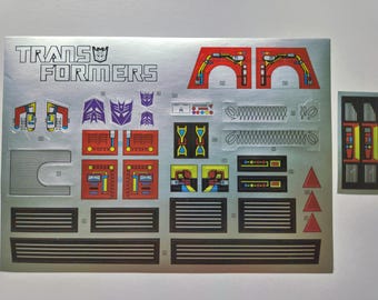トランスフォーマー G1 メガトロン ステッカー 新品同様！ヴィンテージ ディセプティコン おもちゃ ロボット デカール ラベル
