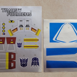 Transformers G1 Ramjet Stickers New! For Vintage Decepticon Seeker Toy Robot Decals Labels