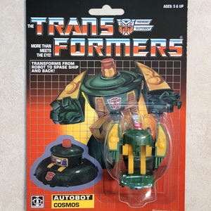 Transformers G1 Cosmos US Seller MOSC Rare! Autobot Remake Toy Mini-bot