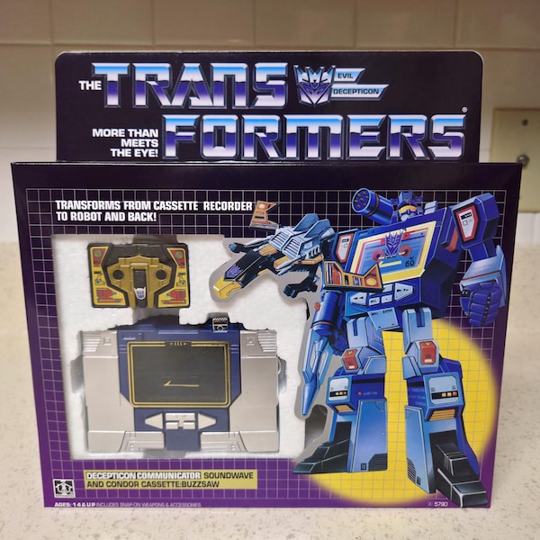 Transformers G1 Soundwave and Buzzsaw Misb US Seller Rare! Decepticon Remake Robot Toy Cassette