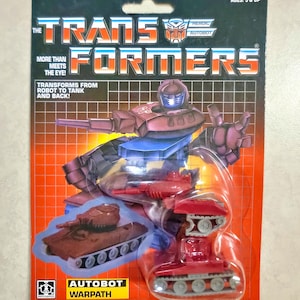 Transformers G1 Warpath US Seller MOSC Rare! Autobot Remake Toy Mini-bot