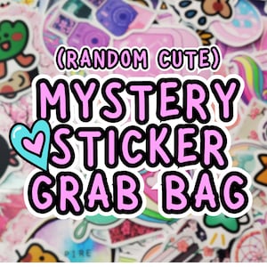Kawaii Mystery Sticker Blind Bags (10 Total) | Cute Grab Bags | Perfect Gift!