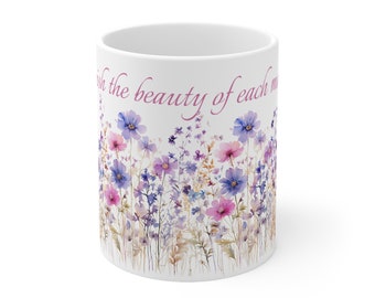 Cherish Each Moment Ceramic Mug 11oz