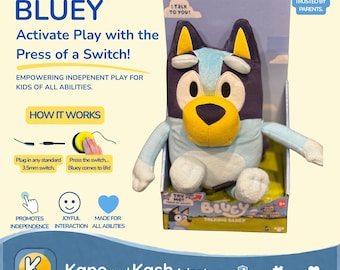 Switch Adapted Talking Plush Bluey