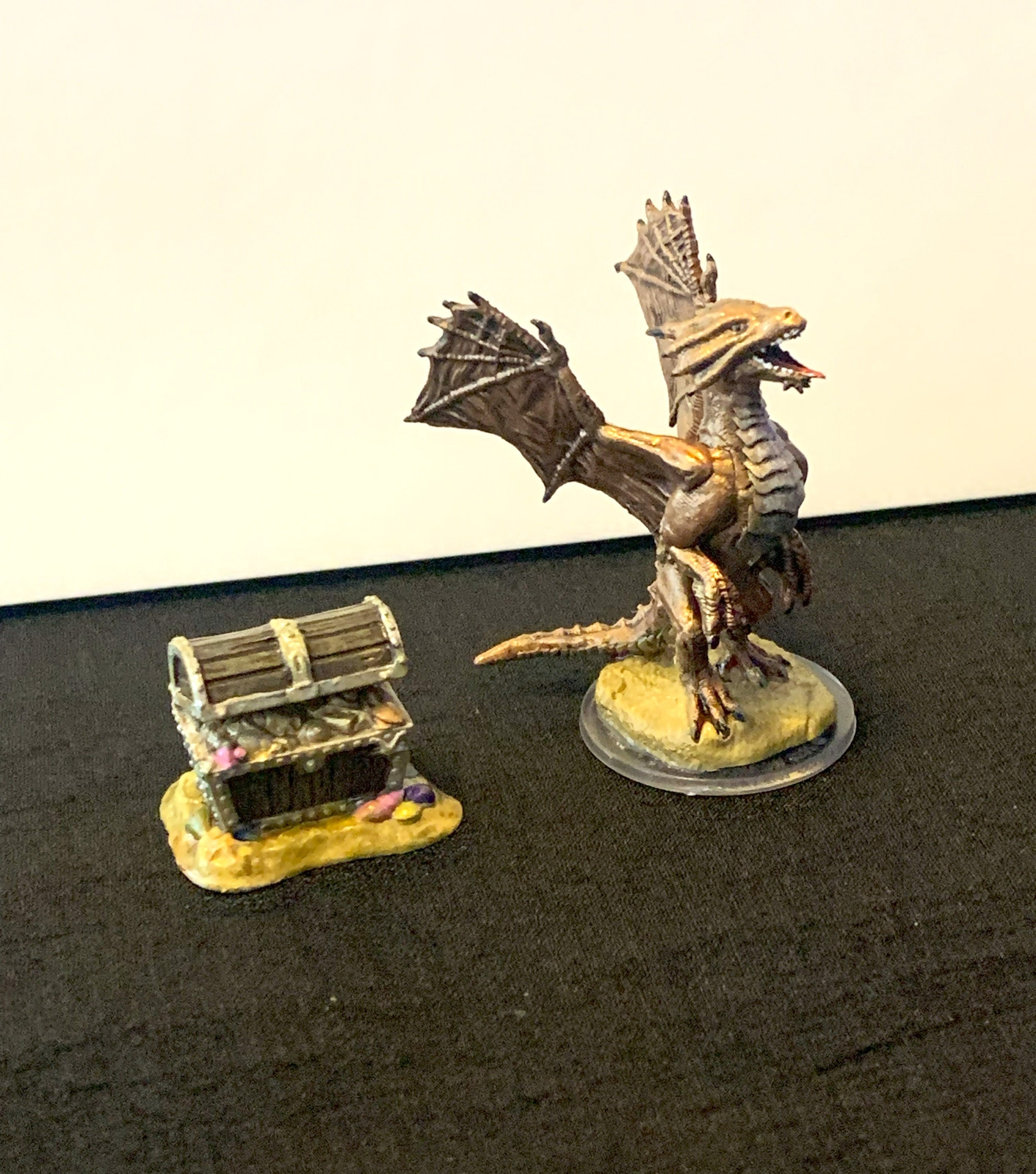 Bronze Dragon Wyrmling Hand Painted Miniature Etsy