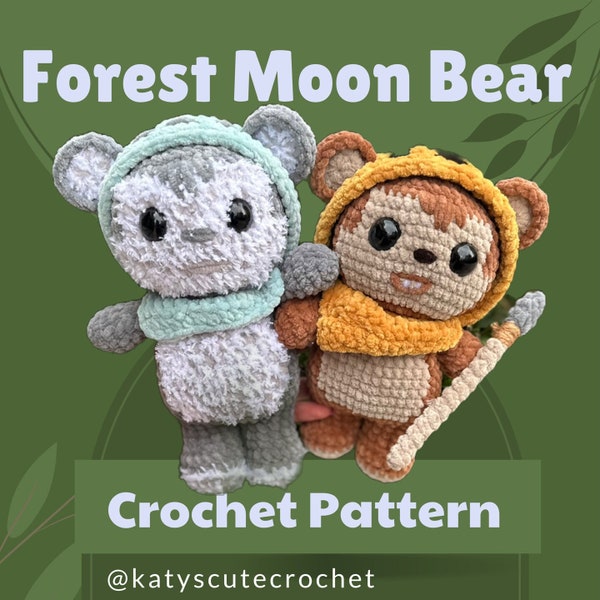 Forest Moon Bear Crochet Pattern