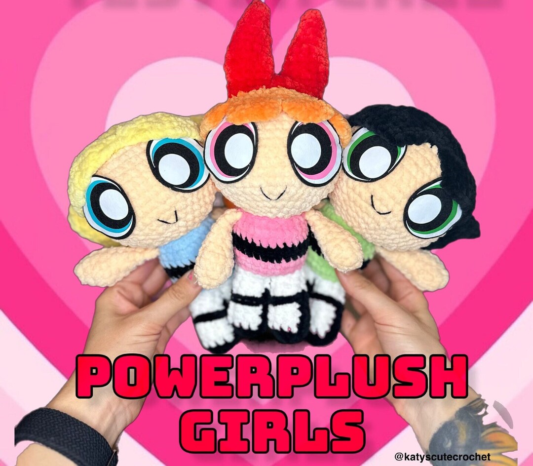 The Powerplush Girls Crochet Pattern - Etsy Australia