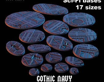 Gothic Navy Spaceship Bases 12K UHD